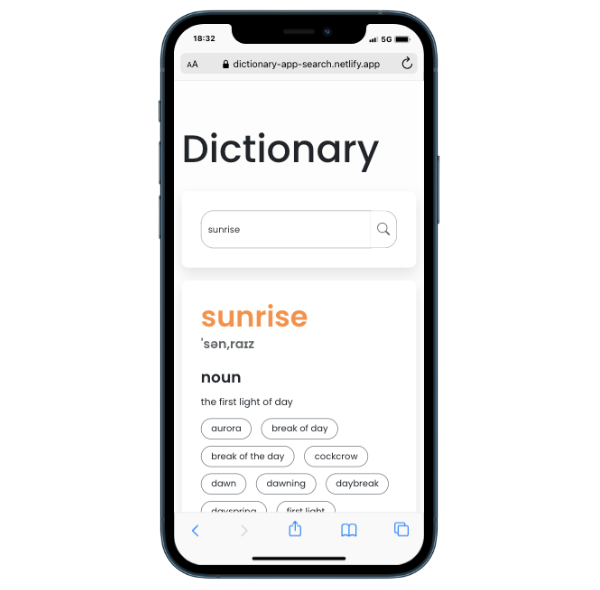 Dictionary Search